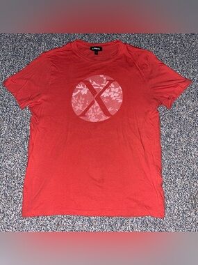 Express Men’s Red Graphic Crewneck Tee
